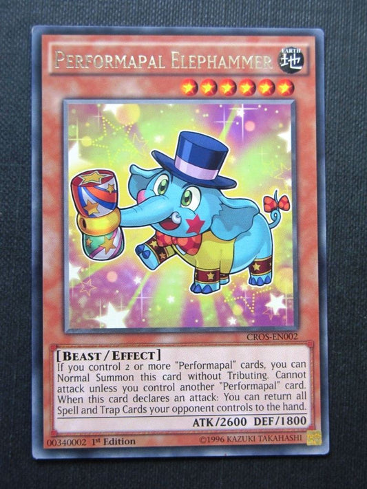 Performapal Elephammer CROS Rare - 1st ed - Yugioh Cards #16Y