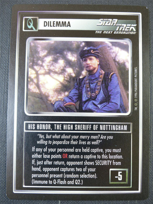 His Honor The High Sheriff of Nottingham - NG - Star Trek Card #67A