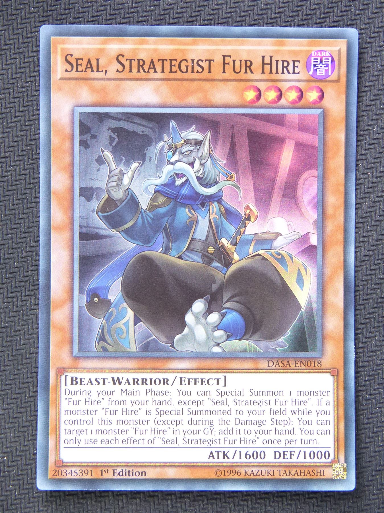 Seal Strategist Fur Hire DASA - Super Rare - Yugioh Card #5M7