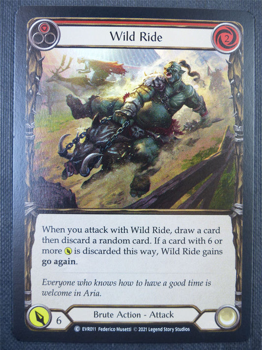 Wild Ride Red Foil - 1st ed Everfest - Flesh & Blood Card #6GZ