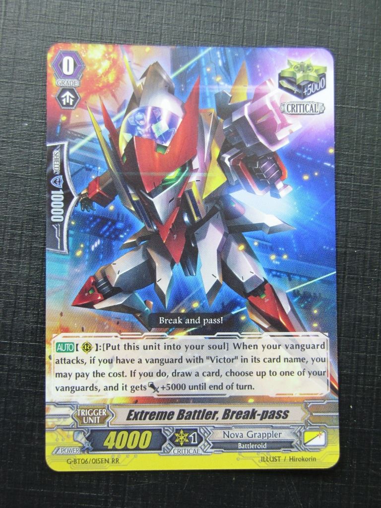 Extreme Battler Break-Pass G-BT06 RR - Vanguard Card # 8H84