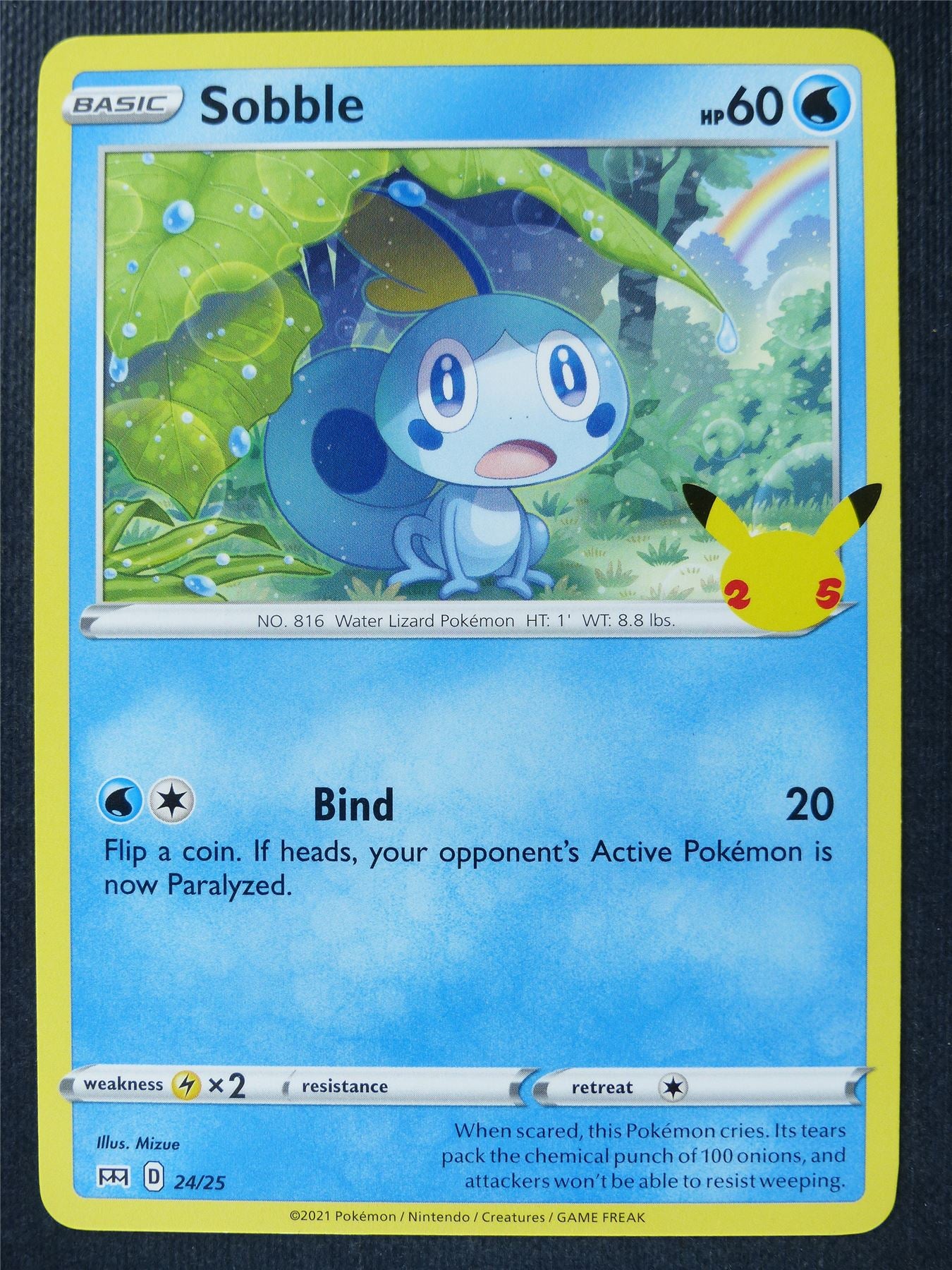 Sobble 24/25 McDonalds Promo - Pokemon Card #3LX