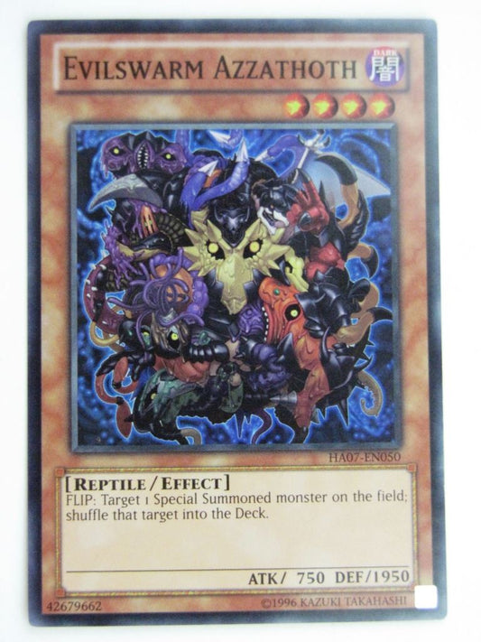 Yugioh Played Cards: EVILSWARM AZZATHOTH HA07 SUPER RARE # 29H3