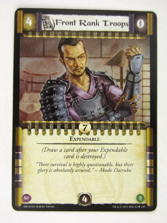 L5R Cards: Aftermath: FRONT RANK TROOPS # 14H66