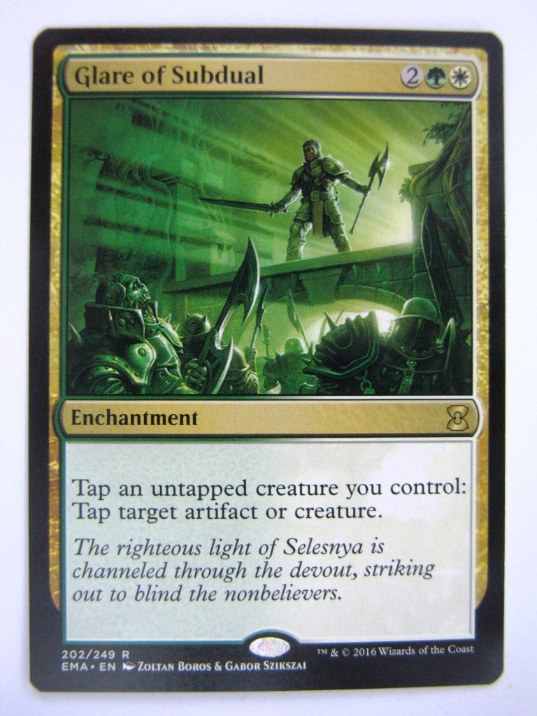 MTG Magic Cards: Eternal Masters: GLARE OF SUBDUAL # 12A14