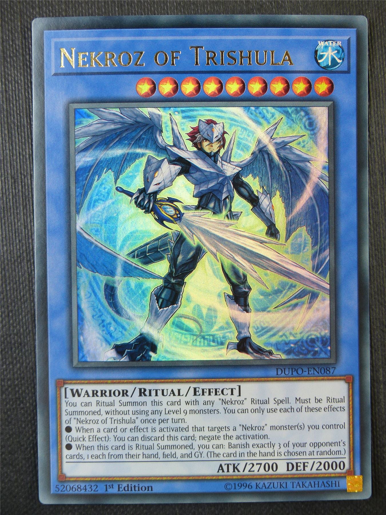 Nekroz of Trishula DUPO Ultra Rare - 1st ed Yugioh Card #8G3