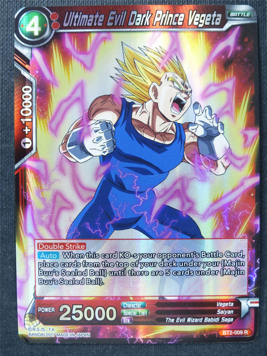Ultimate Evil Dark Prince Vegeta R Foil - Dragon Ball Super Cards #9U
