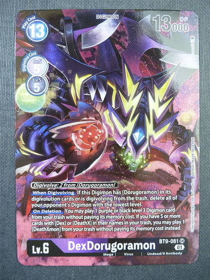 DexDorugoramon BT9-081 SR alt art - Digimon Card #6IS