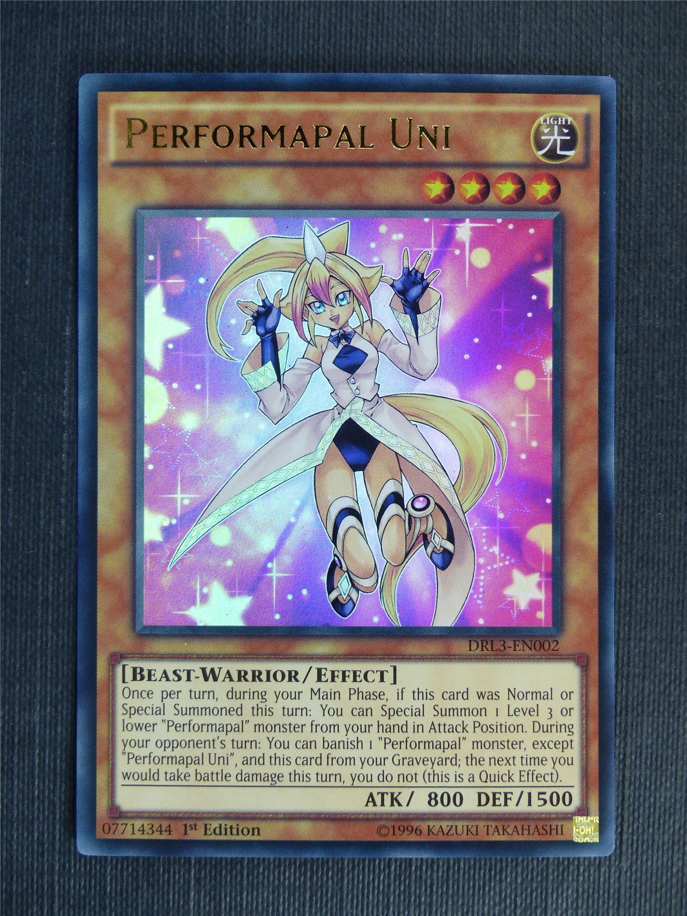 Performapal Uni DRL3 Ultra Rare - 1st ed - Yugioh Cards #14B