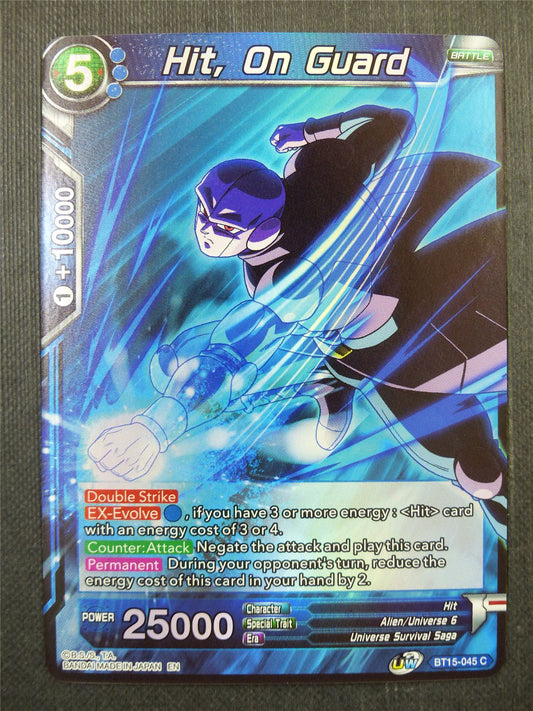 Hit on Guard Foil - Dragon Ball Super Card #49N