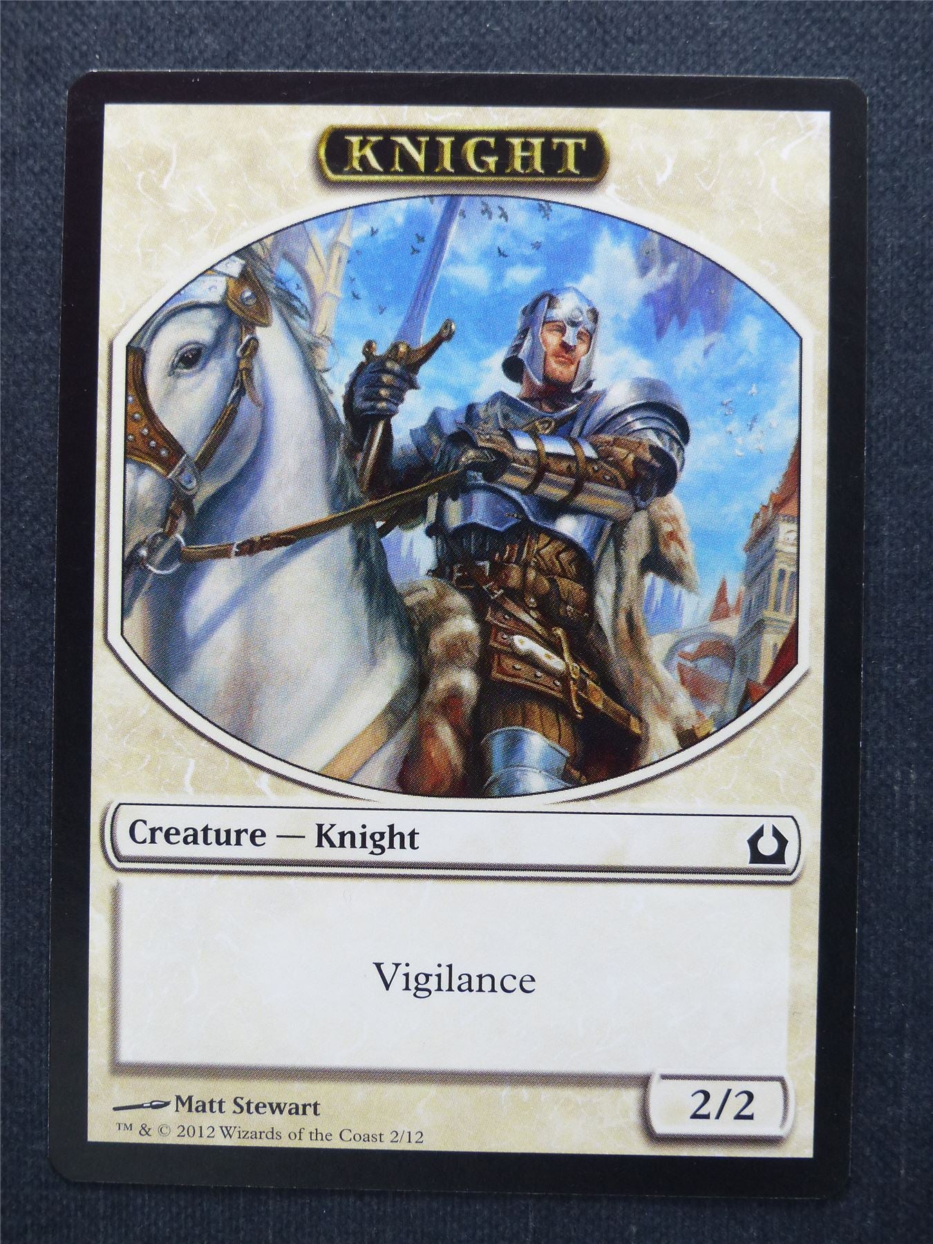 Knight Token - Mtg Magic Card #93
