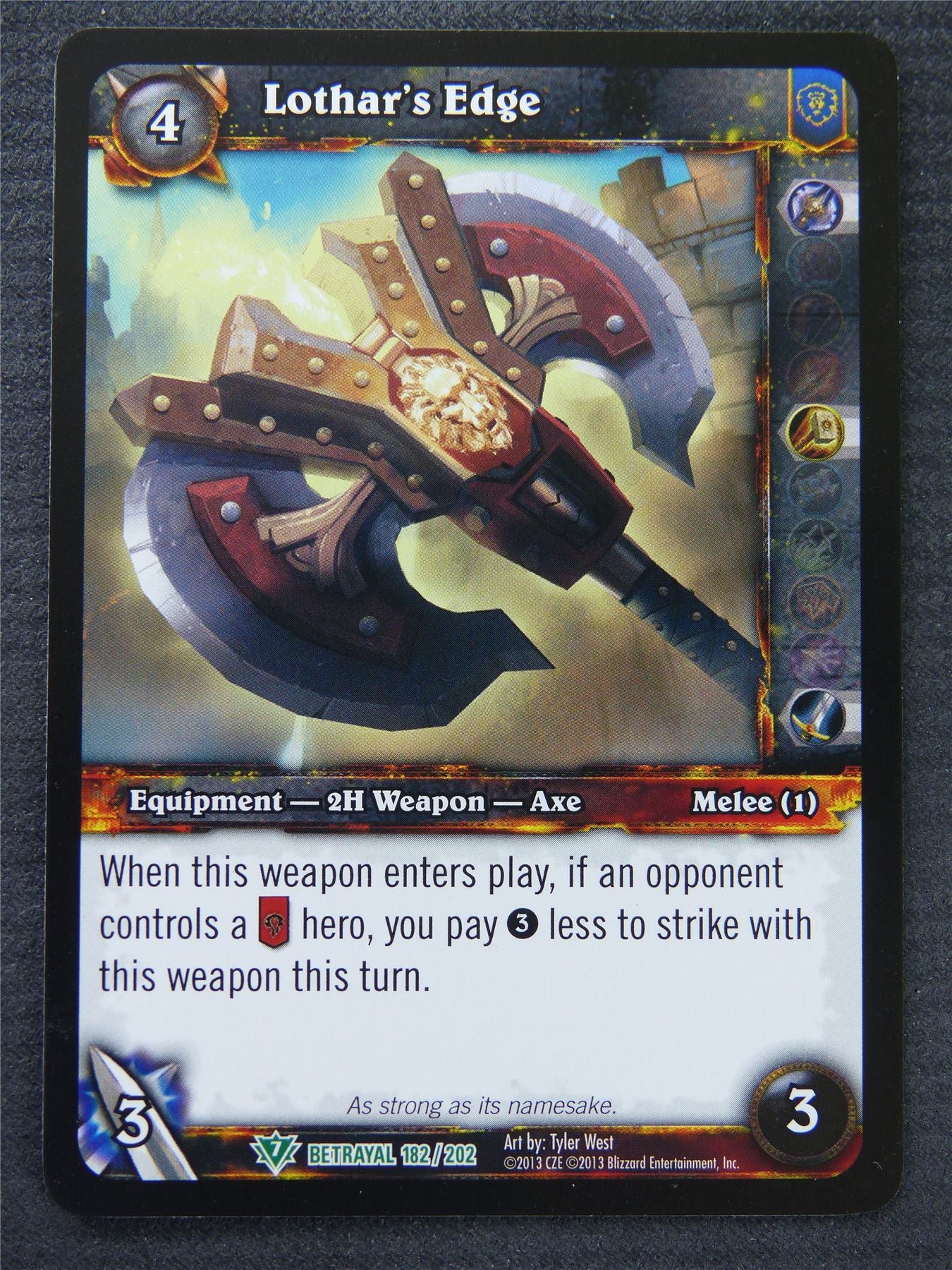 Lothars Edge - Uncommon - World Of Warcraft #1H4