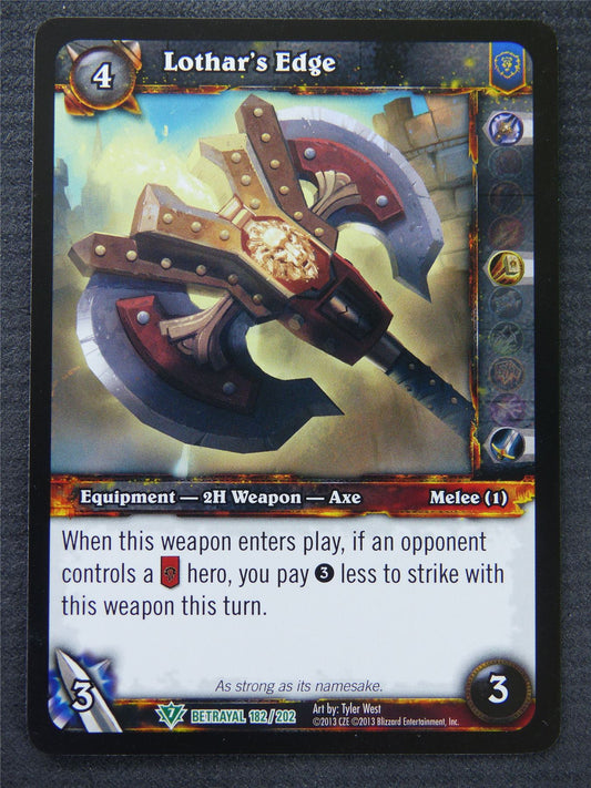 Lothars Edge - Uncommon - World Of Warcraft #1H4