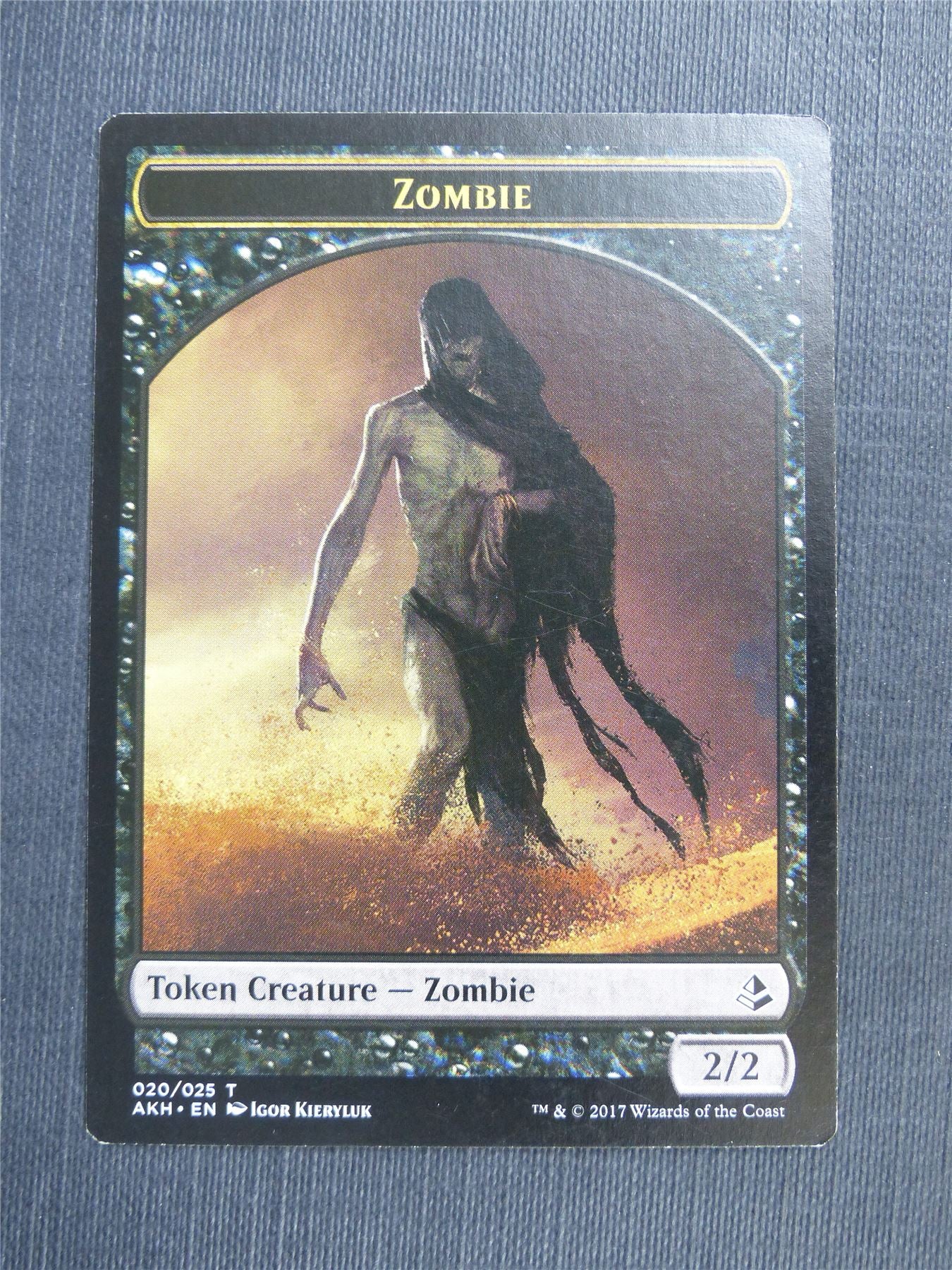 Earthshaker Khenra / Zombie - Mtg Magic Token Cards #4QF