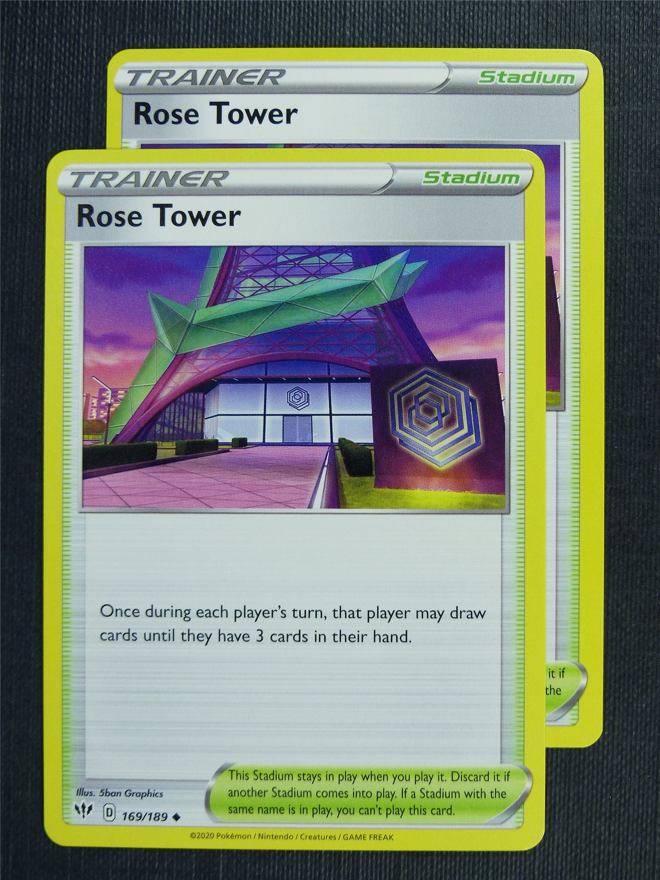 Rose Tower 169/189 x2  - DAA - Pokemon Card #3CY