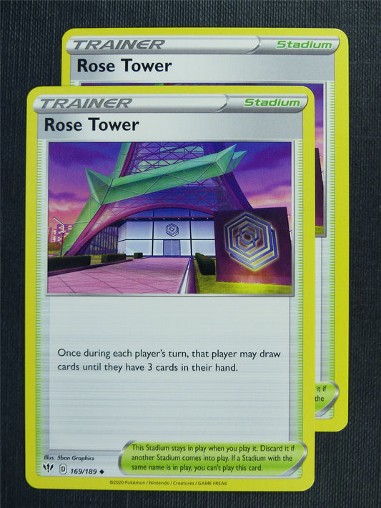 Rose Tower 169/189 x2  - DAA - Pokemon Card #3CY