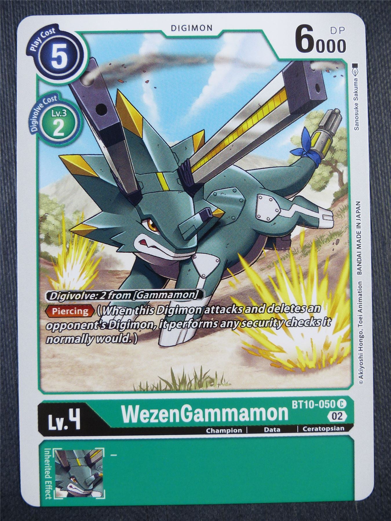 WezenGammamon BT10-050 - Xros Encounter - Digimon Card #99E