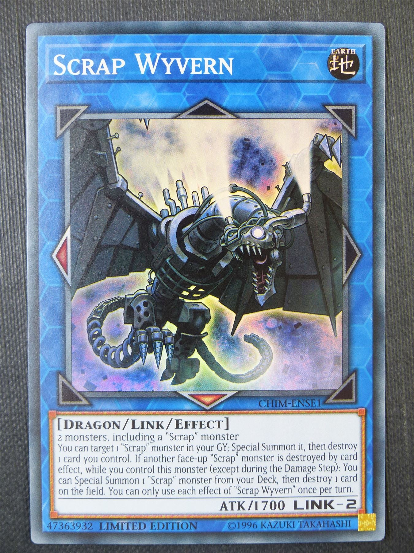 Scrap Wyvern CHIM Super Rare - lim ed Yugioh Card #8G7