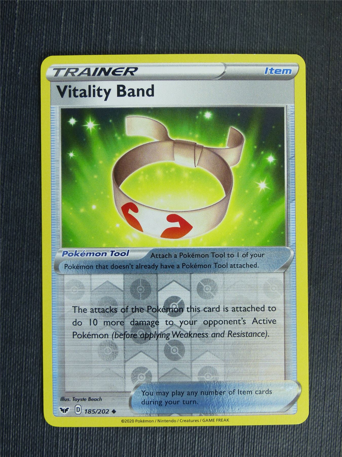 Vitality Band 185/202 Reverse Holo - Pokemon Cards #1VC