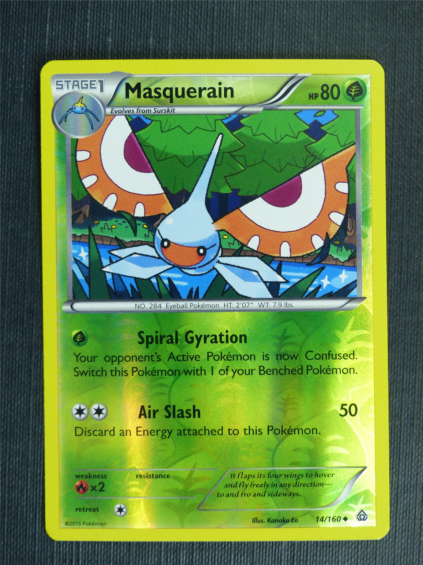 Masquerain 14/160 Reverse Holo - Pokemon Cards #1TU