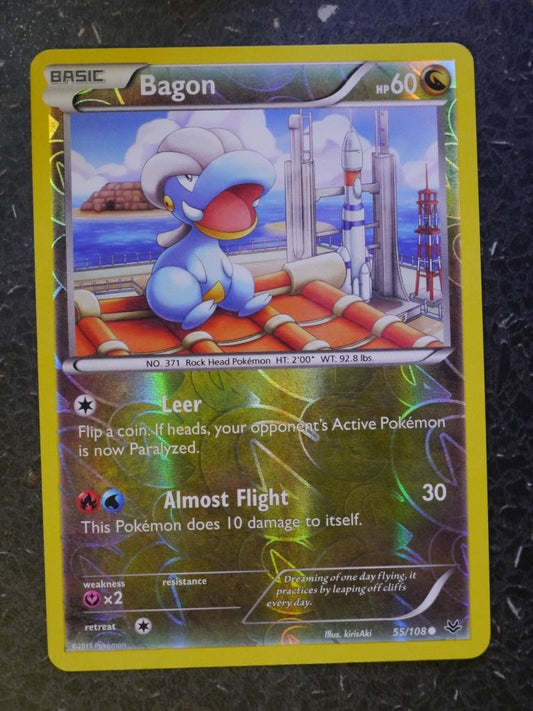 Pokemon Cards: BAGON 55/108 REVERSE HOLLOW # 5G4