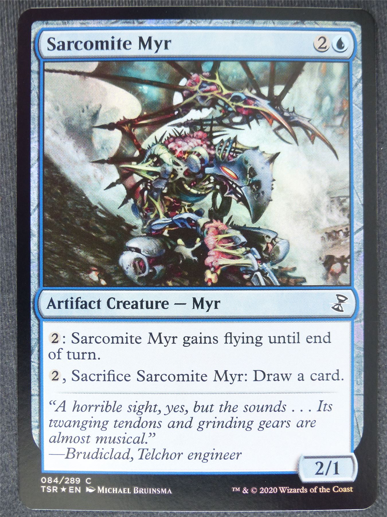 Sarcomite Myr Foil - Remastered - Mtg Magic Cards #QB