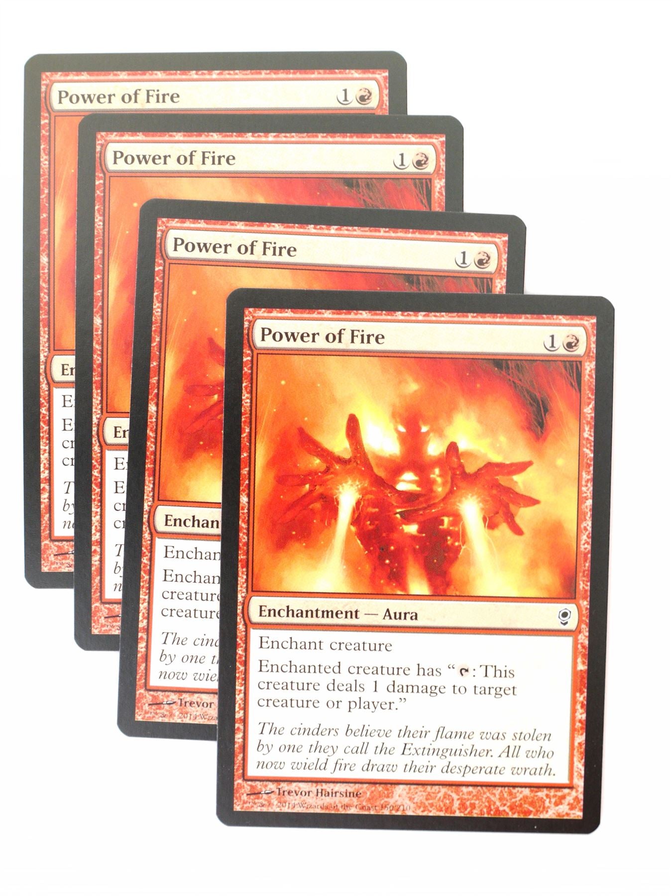 Mtg - Conspiracy - 4x Power of Fire