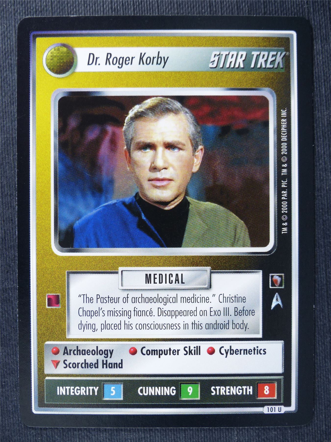 Dr. Roger Korby - Star Trek Cards #15G