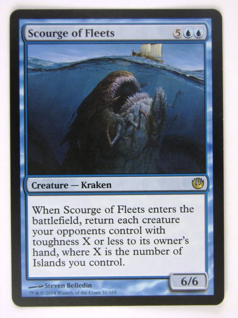 MTG Magic Played Cards: SCOURGE OF FLEETS # 18F42