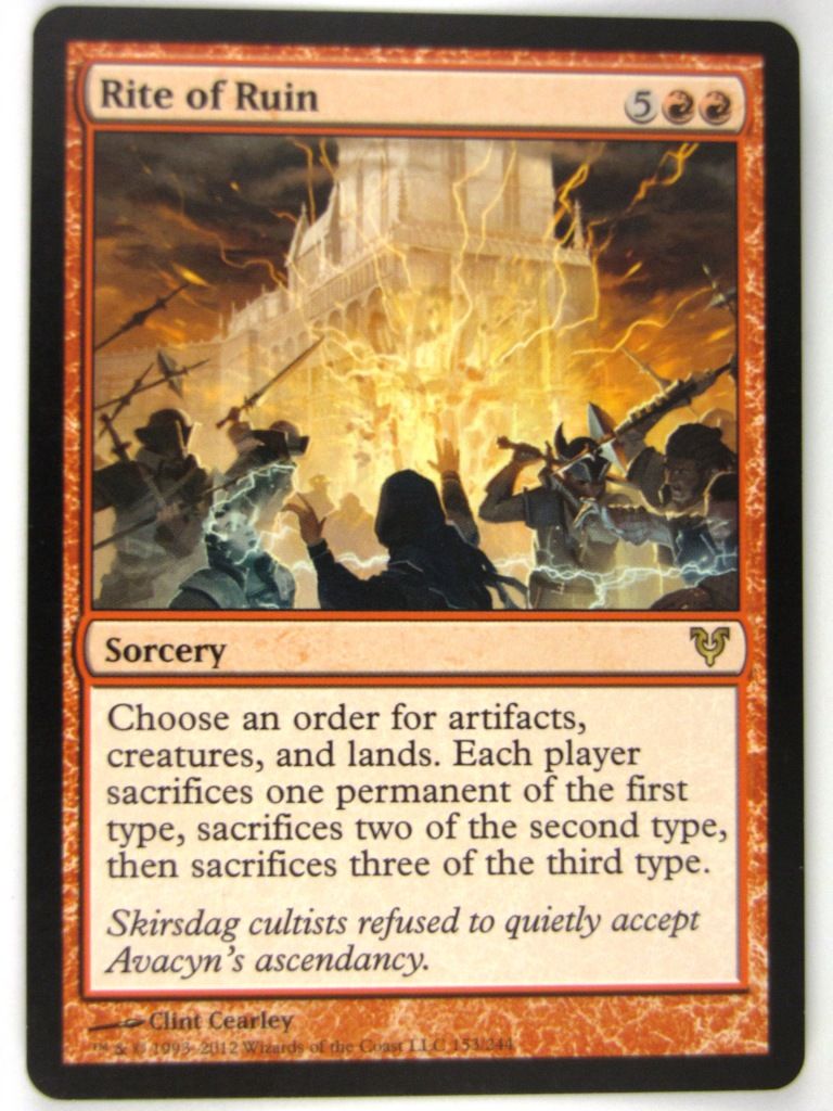 MTG Magic: The Gathering Cards: RITE OF RUIN: AVR