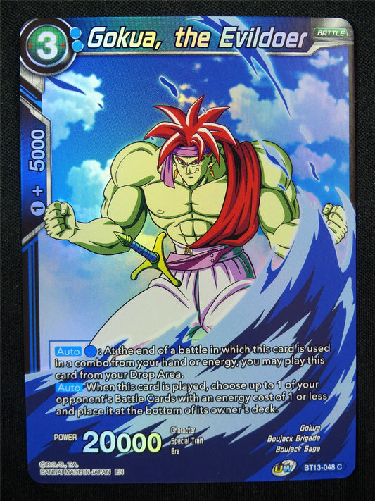 Gokua the Evildoer BT13 Foil - Dragon Ball Super Cards #AH