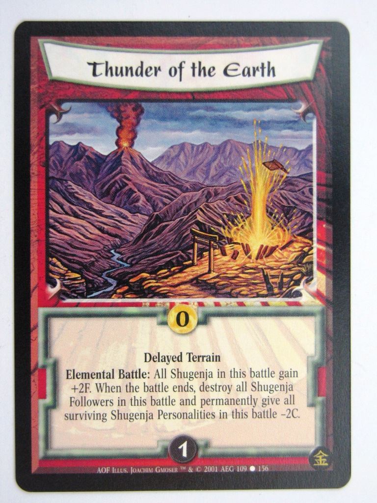 Vintage L5R Cards: THUNDER OF THE EARTH # 27F75