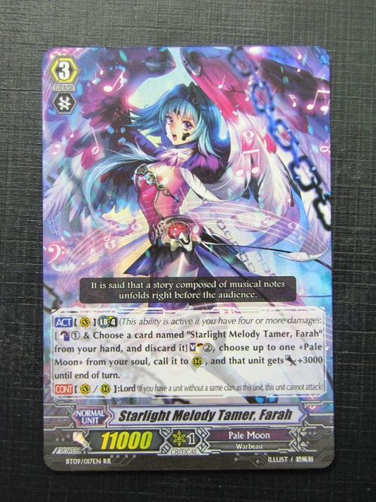 Starlight Melody Tamer Farah BT09 RR - Vanguard Card # 5B85