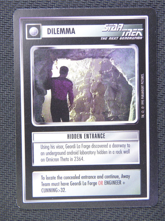 Dilemma Hidden Entrance - Star Trek CCG Next Gen #58D