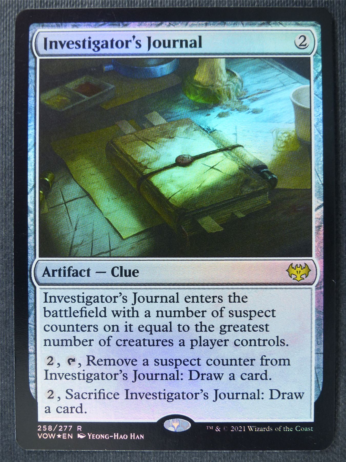 Investigator's Journal Foil - Crimson Vow - Mtg Card #2FI