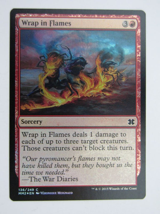MTG MODERN MASTERS TWO FOIL: WRAP IN FLAMES # 27J37