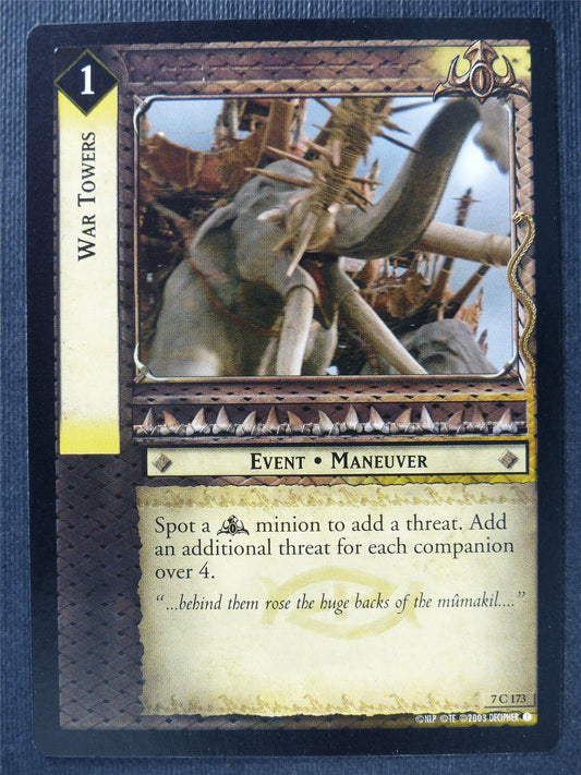 War Towers 7 C 173 - LotR Card #3EO