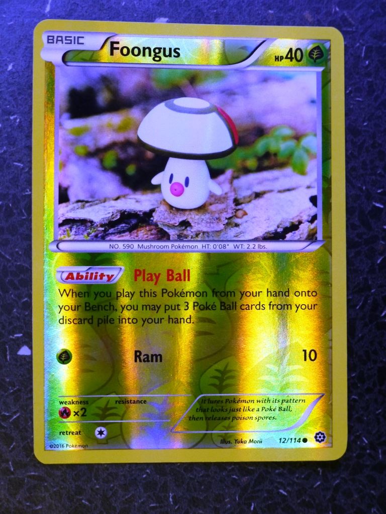 Pokemon Cards: FOONGUS 12/114 REVERSE HOLLOW # 4G20