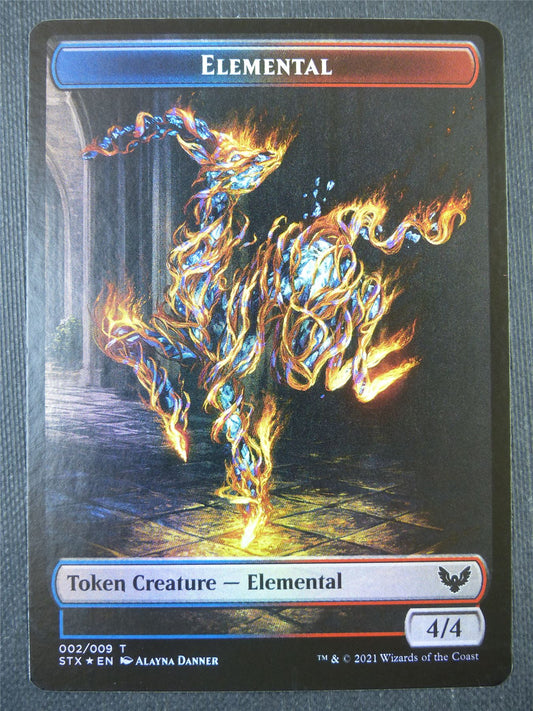 Blue Red Elemental Token Foil - Mtg Card #SD