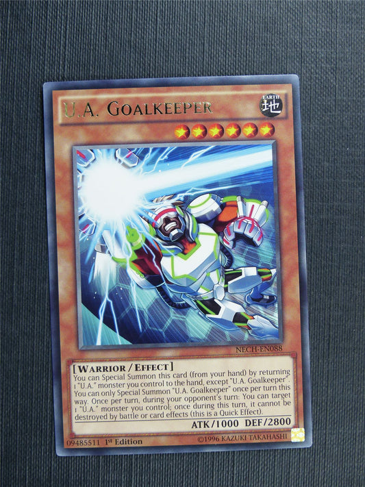 U.A. Goalkeeper NECH Rare - 1st ed - Yugioh Cards #3PI