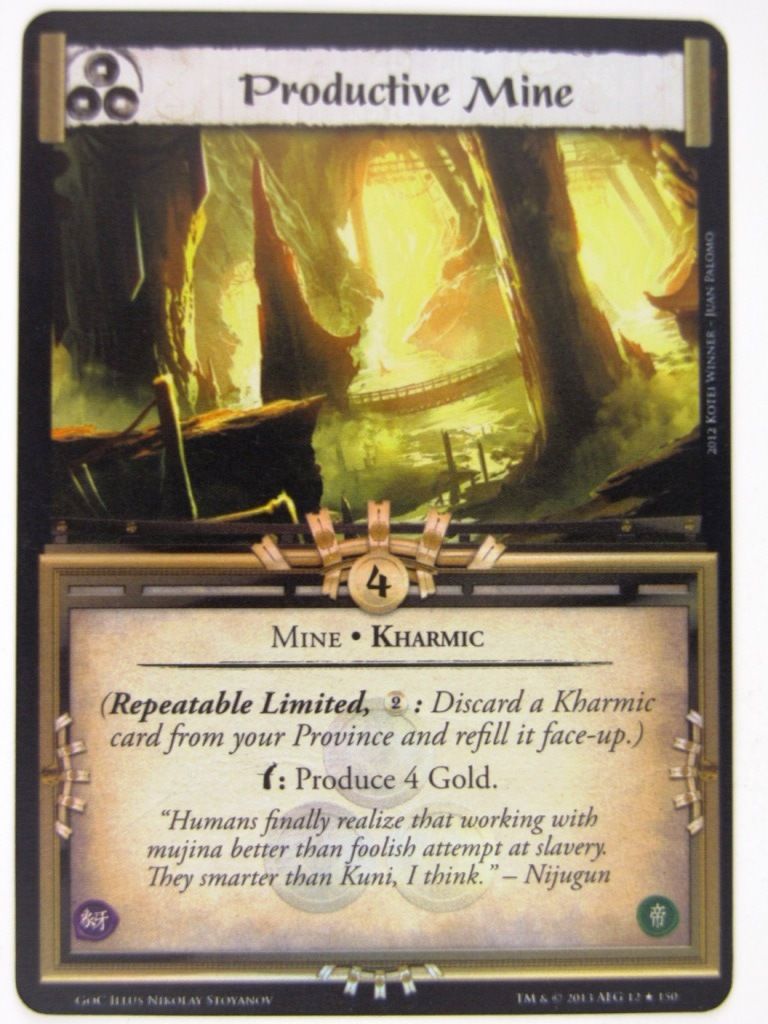 Legend of the Five Rings L5R - PRODUCTIVE MINE FOIL
