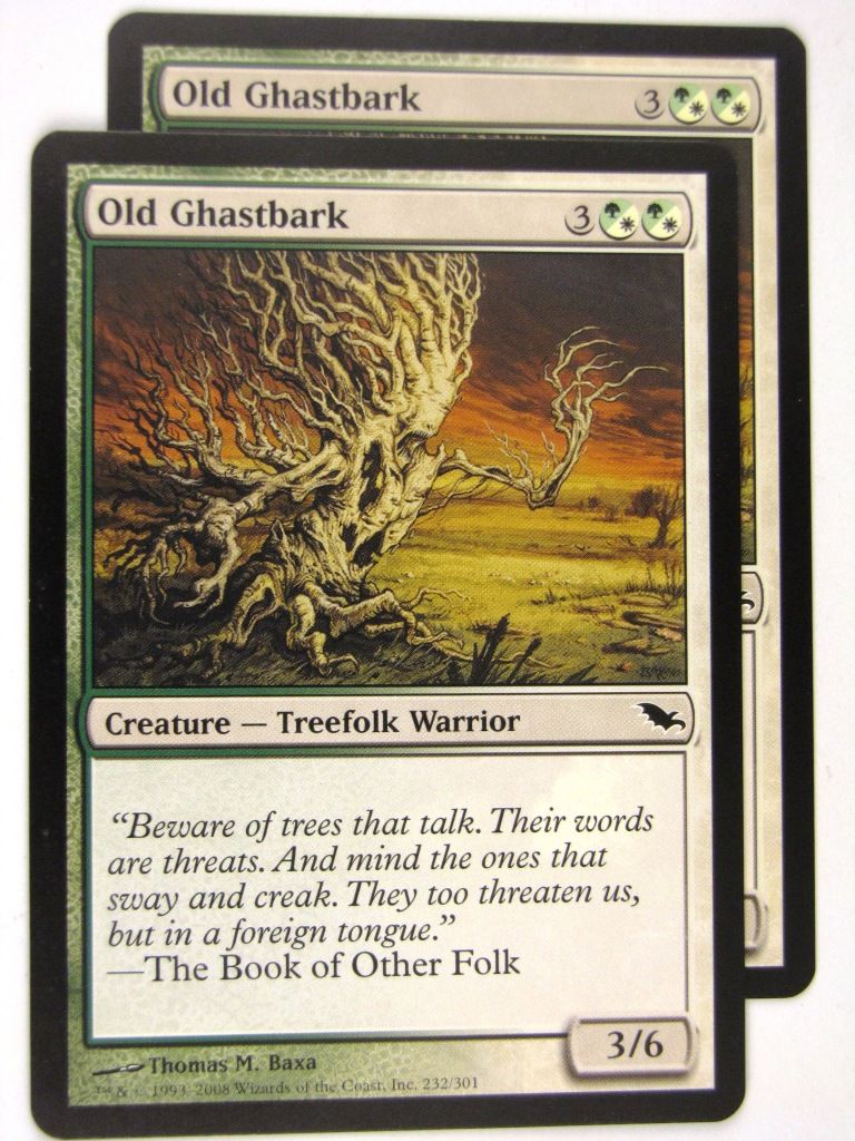 MTG Magic: the Gathering Cards: OLD GHASTBARK x2: SHM