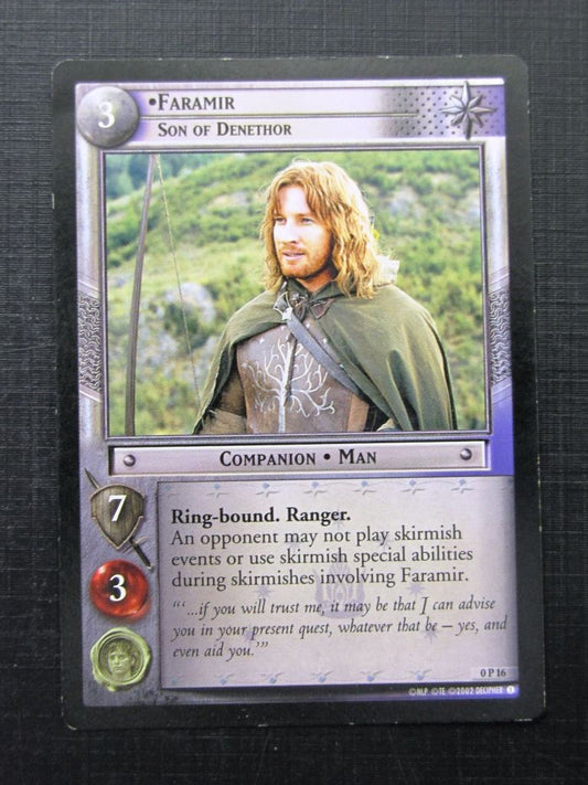 Faramir Son of Denethor 0 P 16 - Lotr Card # 13H26