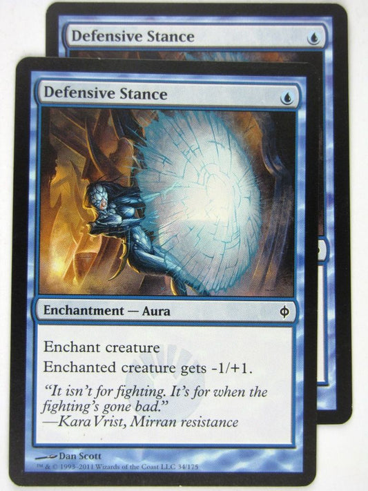 MTG Magic: the Gathering Cards: DEFENSIVE STANCE x2: NPH