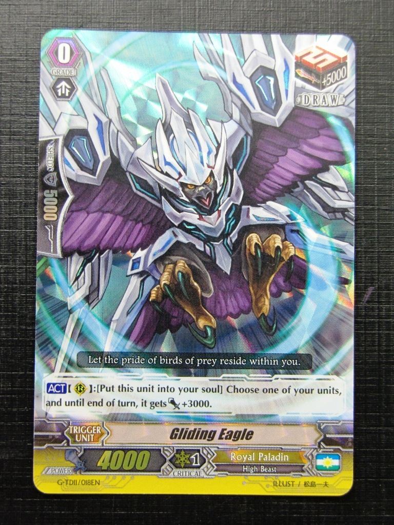 Vanguard Cards: GLIDING EAGLE G-TD11 FOIL # 29J75