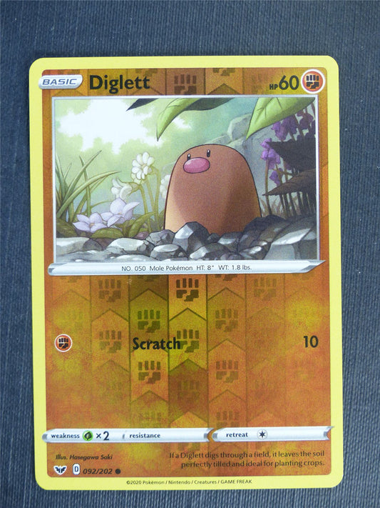 Diglett 092/202 Reverse Holo - Pokemon Cards #2K9