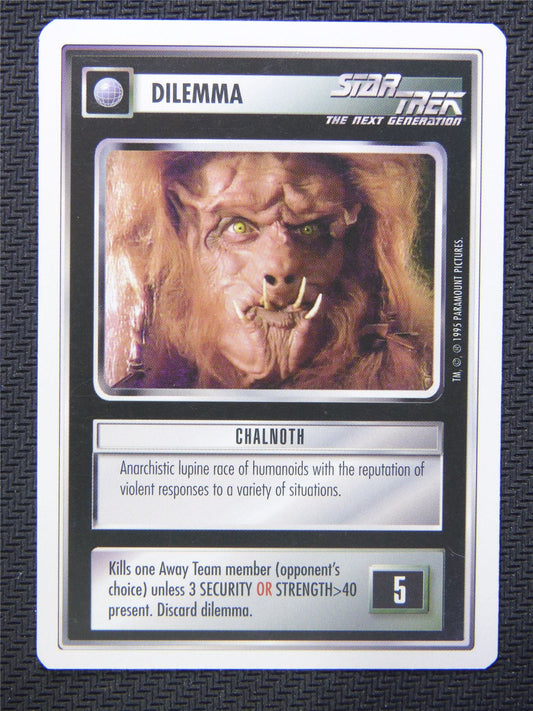 Dilemma Chalnoth - Star Trek CCG Next Gen #4Y4