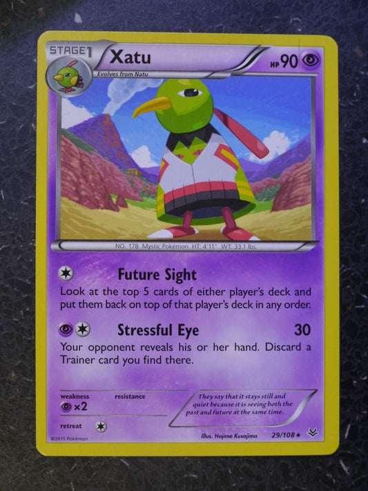 Pokemon Cards: XATU 29/108 RARE # 7B65