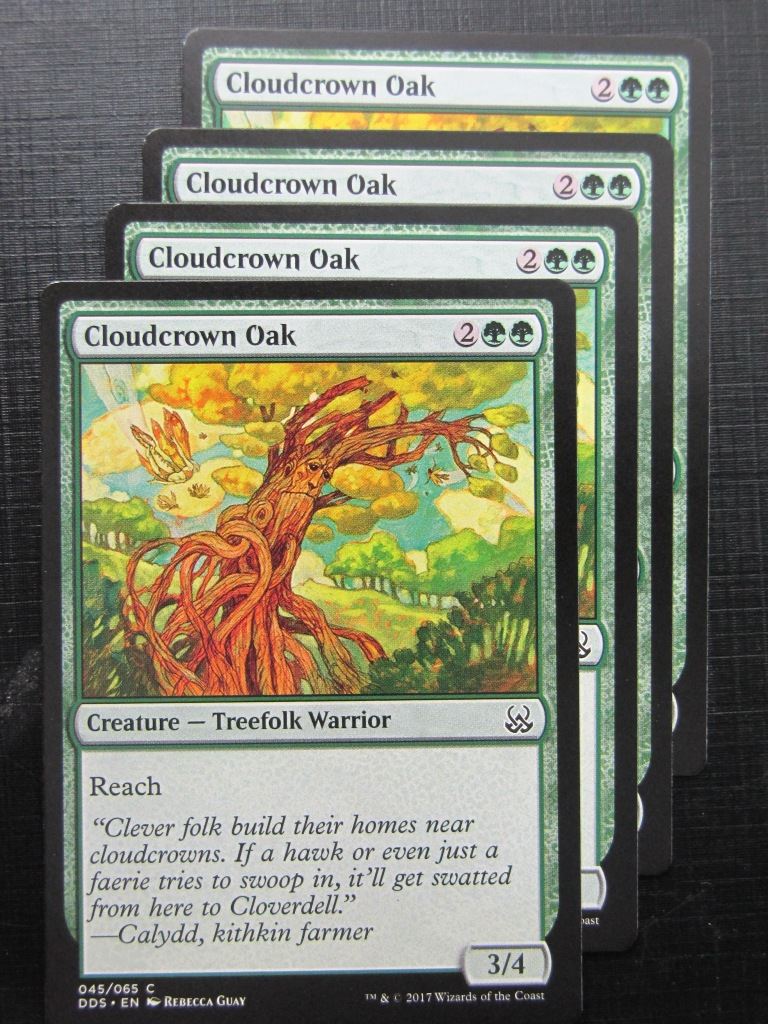 MTG Magic Cards: CLOUDCROWN OAK duel deck x4 # 29H24