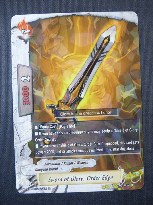 Sword of Glory Order Edge R - Buddyfight Card #5Q